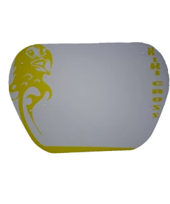 BMX Plaque De Guidon Fond Blanc Décoration Jaune