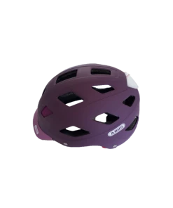 Casque Abus Hyban Vélo Mauve Avec éclairage Arrière