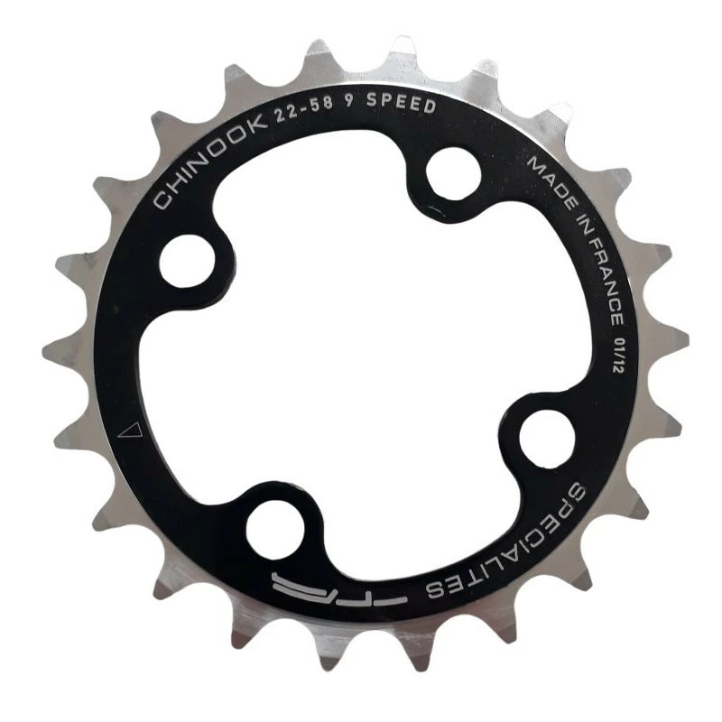 Plateau VTT 22 Dents 58 Mm 9 Vitesses TA Chinook 1 Plateau VTT 22 Dents 58 Mm 9 Vitesses TA Chinook